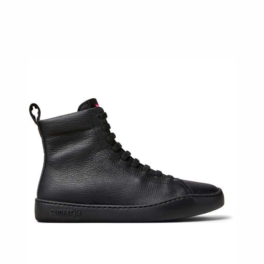 Picture of CAMPER WOMEN'S PEU TOURING LEATHER MID BOOTS IN BLACK