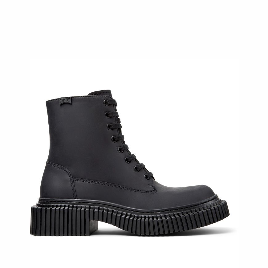 Picture of CAMPER WOMEN'S PIX BERLIN LEATHER BOOTS IN BLACK