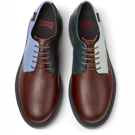 Показвай детайлите за CAMPER TWINS МЪЖКИ НИСКИ КОЖЕНИ ОБУВКИ В КОМБИНАЦИЯ 3 - FanPoint Снимка на CAMPER TWINS МЪЖКИ НИСКИ КОЖЕНИ ОБУВКИ В КОМБИНАЦИЯ 3