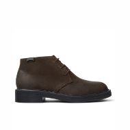 Picture of CAMPER MEN'S DEAN LEATHER ANKLE BOOTS IN DARK BROWN 1