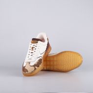 Picture of SCOTCH&SODA WOMEN'S NIXIE LEATHER SNEAKERS WITH PRINT IN BEIGE 5
