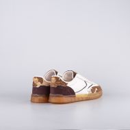 Picture of SCOTCH&SODA WOMEN'S NIXIE LEATHER SNEAKERS WITH PRINT IN BEIGE 3