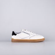 Picture of SCOTCH&SODA MEN'S SLIM LEATHER SNEAKERS IN WHITE 1