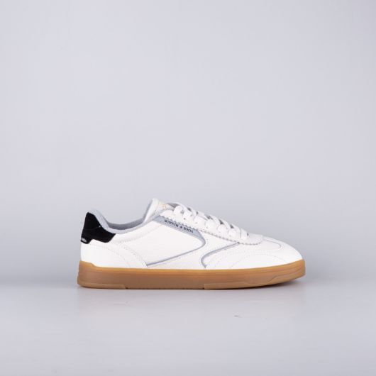 Show details for SCOTCH&SODA MEN'S SLIM LEATHER SNEAKERS IN WHITE 1 - FanPoint Picture of SCOTCH&SODA MEN'S SLIM LEATHER SNEAKERS IN WHITE 1