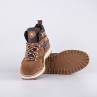 Picture of SCOTCH&SODA MEN'S NEW YORK SUEDE AND LEATHER BOOTS IN BROWN 5