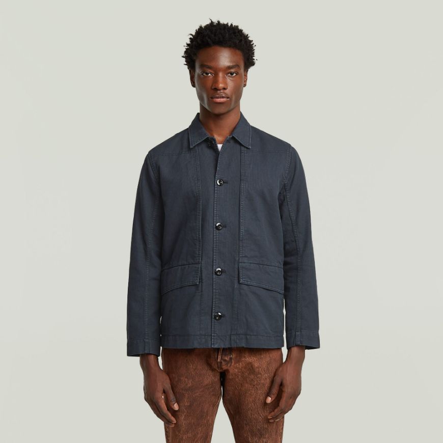 Picture of G-STAR MEN'S 4 POCKET OVERSHIRT IN DARK BLUE