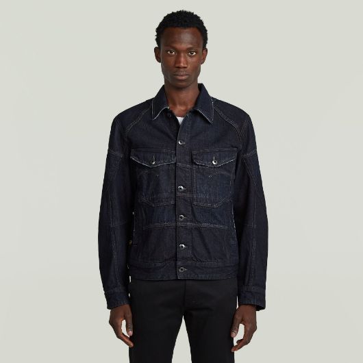 Show details for G-STAR MEN'S KITOH 3D JACKET IN DARK BLUE 1 - FanPoint Picture of G-STAR MEN'S KITOH 3D JACKET IN DARK BLUE 1