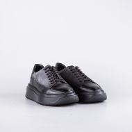 Picture of CERRUTI 1881 MEN'S LEATHER SNEAKERS IN GREY CSSU01657S 2