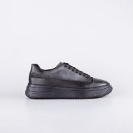Picture of CERRUTI 1881 MEN'S LEATHER SNEAKERS IN GREY CSSU01657S 1