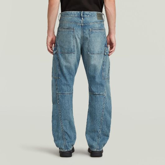 Показвай детайлите за G-STAR МЪЖКИ ДЕНИМ CONTOR 3D REGULAR CARGO JEANS VINTAGE CIRRUS BLUE 2 - FanPoint Снимка на G-STAR МЪЖКИ ДЕНИМ CONTOR 3D REGULAR CARGO JEANS VINTAGE CIRRUS BLUE 2