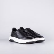 Picture of CERRUTI 1881 MEN'S LEATHER SNEAKERS IN BLACK CSSU01662L 2
