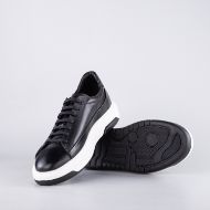 Picture of CERRUTI 1881 MEN'S LEATHER SNEAKERS IN BLACK CSSU01662L 5
