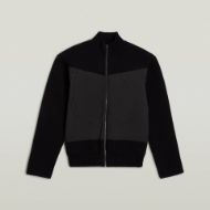 Picture of G-STAR MEN'S FABRIC MIX KNIT JACKET IN BLACK 6