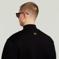 Picture of G-STAR MEN'S FABRIC MIX KNIT JACKET IN BLACK 4