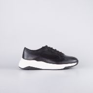 Picture of CERRUTI 1881 MEN'S LEATHER SNEAKERS IN BLACK&WHITE CSSU01685M 1