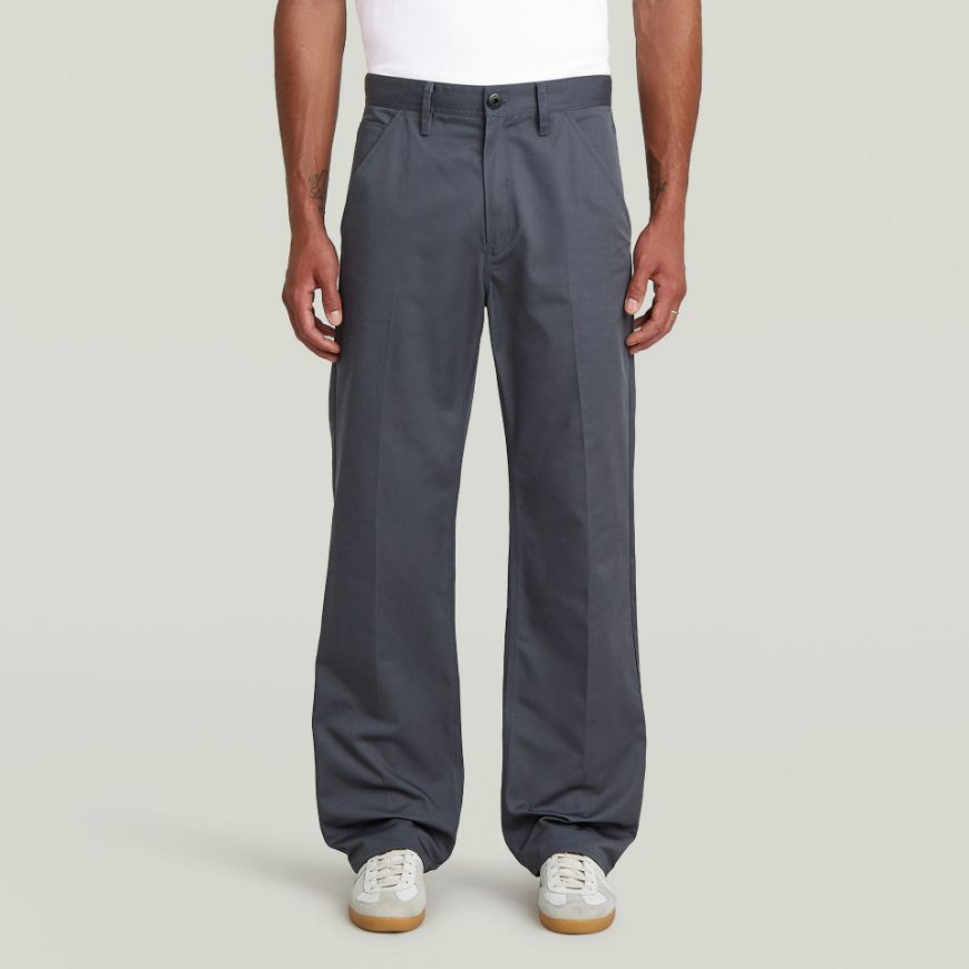 Picture of G-STAR MEN'S RELAXED STRAIGHT CHINO PANTS IN DARK BLUE