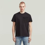 Picture of G-STAR MEN'S FABRIC MIX POCKET T-SHIRT IN BLACK 1