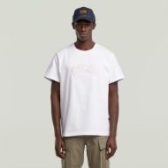 Picture of G-STAR MEN'S PATCHES LOOSE T-SHIRT IN WHITE 1