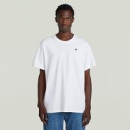 Picture of G-STAR MEN'S BACK PHOTO PRINT LOOSE T-SHIRT IN WHITE KNEE PATCH 2