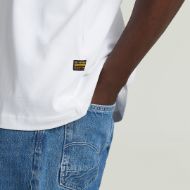Picture of G-STAR MEN'S BACK PHOTO PRINT LOOSE T-SHIRT IN WHITE KNEE PATCH 3