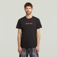 Picture of G-STAR MEN'S GEL PRINT T-SHIRT IN BLACK 1