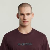Picture of G-STAR MEN'S GEL PRINT T-SHIRT IN PURPLE 4