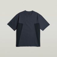 Picture of G-STAR MEN'S A LINE WOVEN MIX BOXY T-SHIRT IN DARK BLUE 5