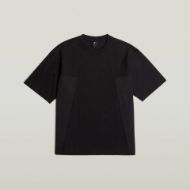 Picture of G-STAR MEN'S A LINE WOVEN MIX BOXY T-SHIRT IN BLACK 6