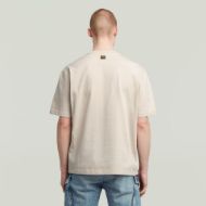 Picture of G-STAR MEN'S A LINE WOVEN MIX BOXY T-SHIRT IN WHITE 2