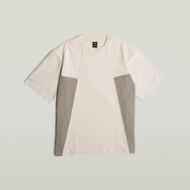Picture of G-STAR MEN'S A LINE WOVEN MIX BOXY T-SHIRT IN WHITE 6