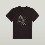 Picture of G-STAR MEN'S HD PRINT T-SHIRT IN BLACK 5