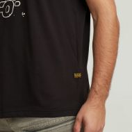 Picture of G-STAR MEN'S HD PRINT T-SHIRT IN BLACK 3