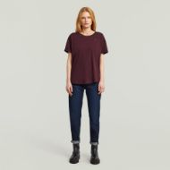 Picture of G-STAR WOMEN'S ROLLED UP SLEEVE BOYFRIEND T-SHIRT IN PURPLE 5