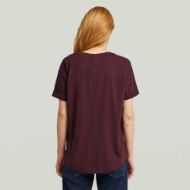 Picture of G-STAR WOMEN'S ROLLED UP SLEEVE BOYFRIEND T-SHIRT IN PURPLE 2