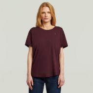 Picture of G-STAR WOMEN'S ROLLED UP SLEEVE BOYFRIEND T-SHIRT IN PURPLE 1