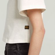 Picture of G-STAR WOMEN'S FELT LOGO BOXY T-SHIRT IN WHITE 4