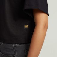 Picture of G-STAR WOMEN'S FELT LOGO BOXY T-SHIRT IN BLACK 4