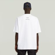 Picture of G-STAR MEN'S ARCHIVE PRINT BOXY T-SHIRT IN WHITE GAS VALVE 2