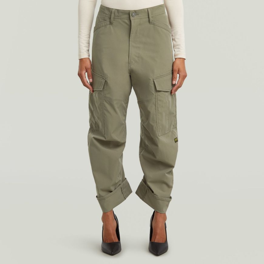 Picture of G-STAR WOMEN'S CARGO 3D BOYFRIEND PANTS IN BROWN