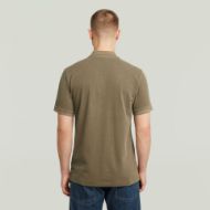 Picture of G-STAR MEN'S DUNDA OVERDYED SLIM POLO IN BROWN 3