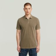 Picture of G-STAR MEN'S DUNDA OVERDYED SLIM POLO IN BROWN 1