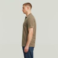 Picture of G-STAR MEN'S DUNDA OVERDYED SLIM POLO IN BROWN 2