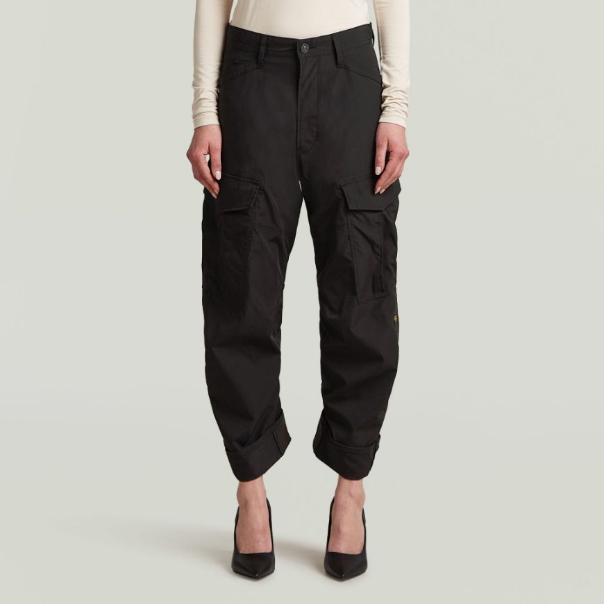 Picture of G-STAR WOMEN'S CARGO 3D BOYFRIEND PANTS IN BLACK