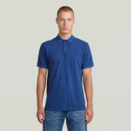 Picture of G-STAR MEN'S DUNDA OVERDYED SLIM POLO IN BLUE 1