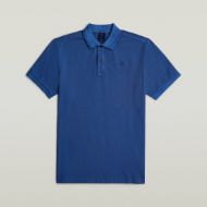 Picture of G-STAR MEN'S DUNDA OVERDYED SLIM POLO IN BLUE 5