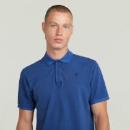 Picture of G-STAR MEN'S DUNDA OVERDYED SLIM POLO IN BLUE 3