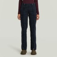 Picture of G-STAR WOMEN'S EXTRA ELEVATED ZIP JUDEE PANTS IN DARK BLUE 1