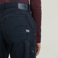 Picture of G-STAR WOMEN'S EXTRA ELEVATED ZIP JUDEE PANTS IN DARK BLUE 3