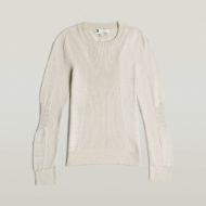 Picture of G-STAR WOMEN'S 3D BIKER KNIT SLIM R KNITTED SWEATER IN BEIGE 6