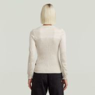 Picture of G-STAR WOMEN'S 3D BIKER KNIT SLIM R KNITTED SWEATER IN BEIGE 2